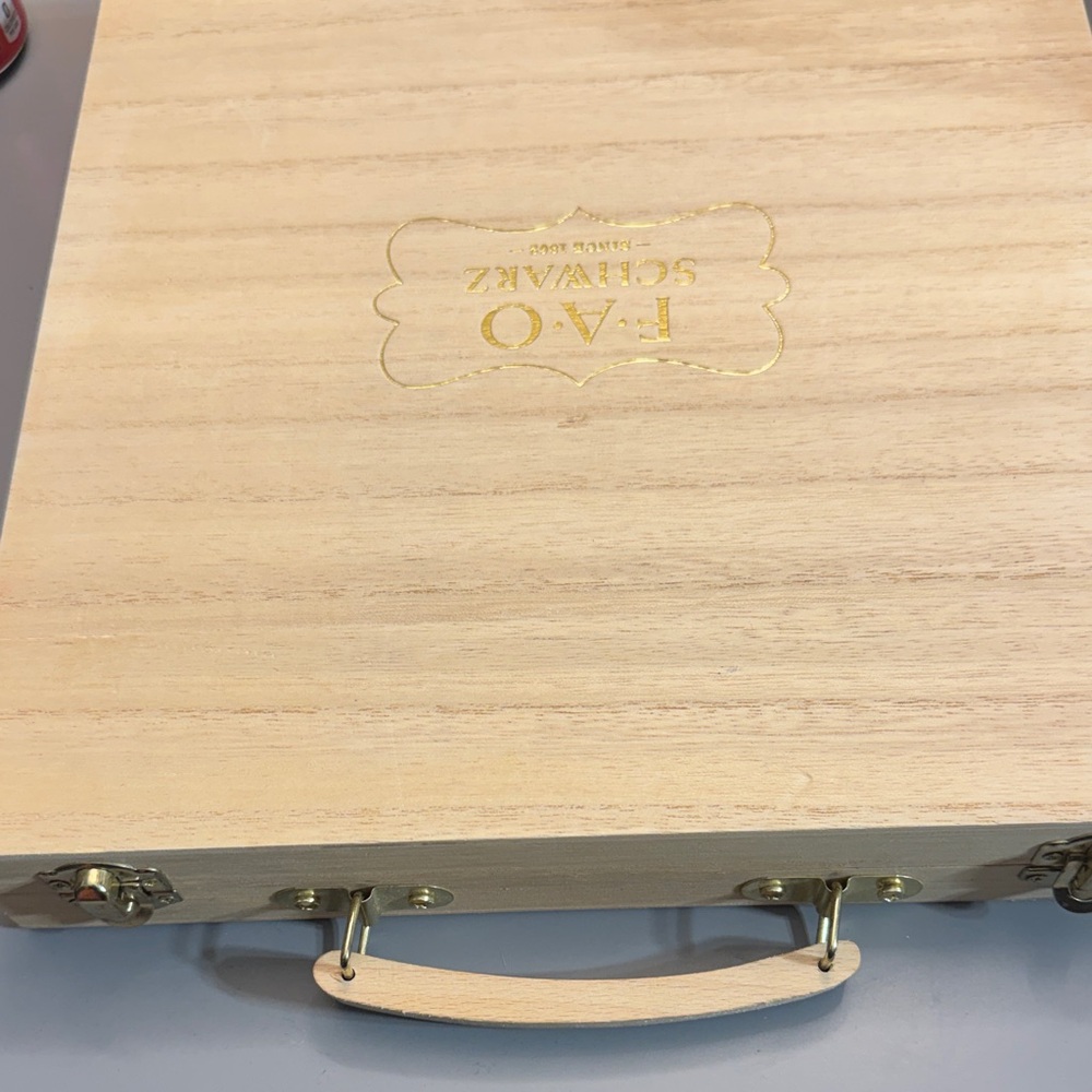 FAO Schwarz Wooden Case with designer kit! All parts included